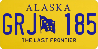 AK license plate GRJ185