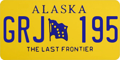 AK license plate GRJ195