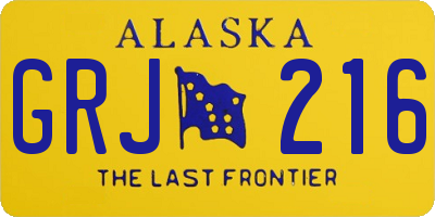 AK license plate GRJ216