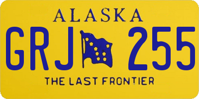 AK license plate GRJ255