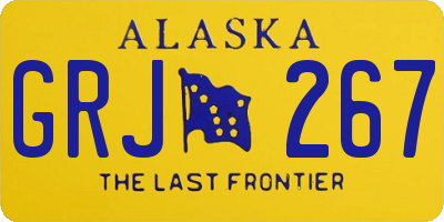 AK license plate GRJ267