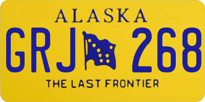 AK license plate GRJ268