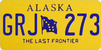 AK license plate GRJ273