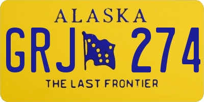 AK license plate GRJ274