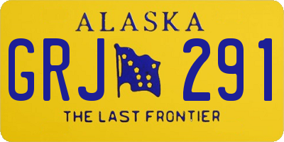 AK license plate GRJ291
