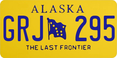 AK license plate GRJ295