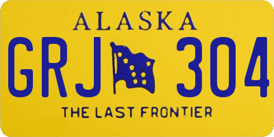 AK license plate GRJ304