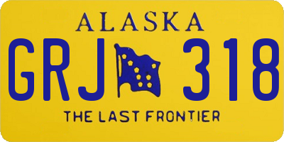 AK license plate GRJ318