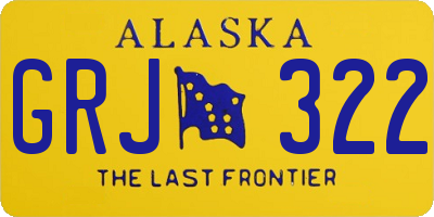AK license plate GRJ322