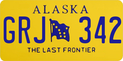 AK license plate GRJ342