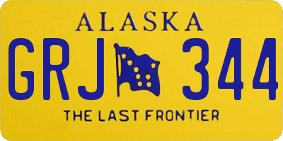 AK license plate GRJ344