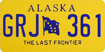 AK license plate GRJ361