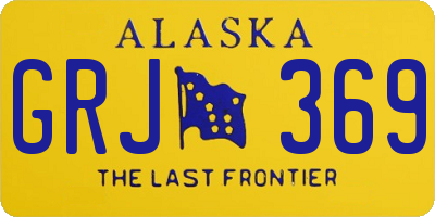 AK license plate GRJ369