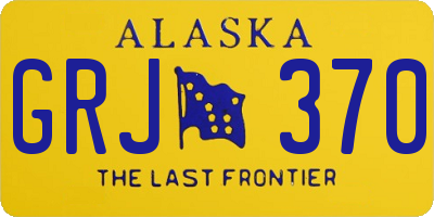 AK license plate GRJ370