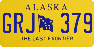 AK license plate GRJ379