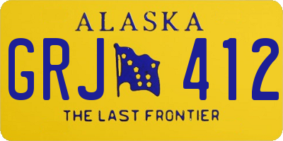 AK license plate GRJ412