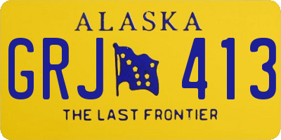 AK license plate GRJ413