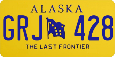 AK license plate GRJ428