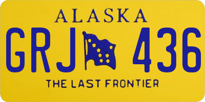 AK license plate GRJ436