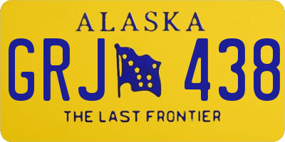 AK license plate GRJ438