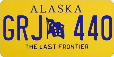 AK license plate GRJ440