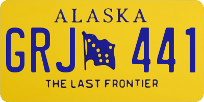 AK license plate GRJ441