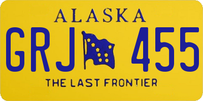 AK license plate GRJ455