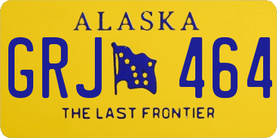 AK license plate GRJ464