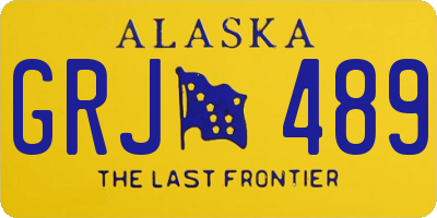 AK license plate GRJ489