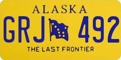 AK license plate GRJ492