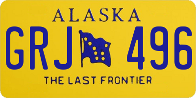 AK license plate GRJ496