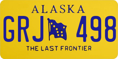AK license plate GRJ498