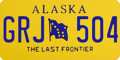AK license plate GRJ504