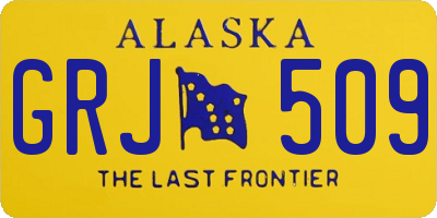 AK license plate GRJ509