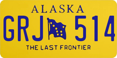 AK license plate GRJ514