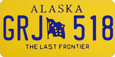 AK license plate GRJ518