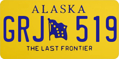 AK license plate GRJ519