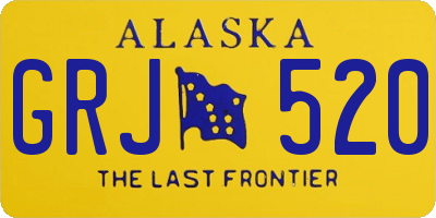 AK license plate GRJ520