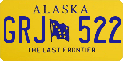 AK license plate GRJ522