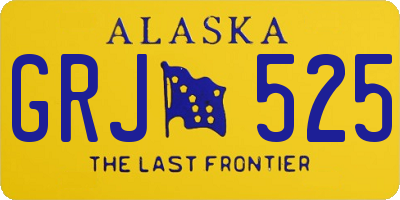 AK license plate GRJ525