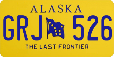 AK license plate GRJ526