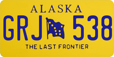 AK license plate GRJ538