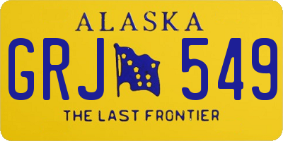 AK license plate GRJ549