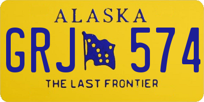 AK license plate GRJ574