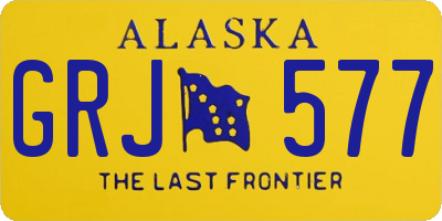 AK license plate GRJ577