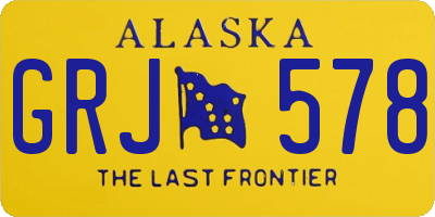 AK license plate GRJ578