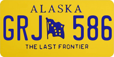 AK license plate GRJ586