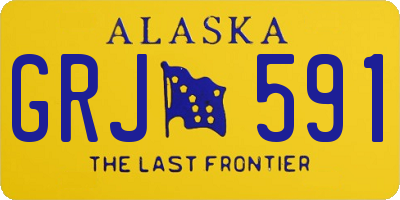 AK license plate GRJ591