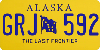 AK license plate GRJ592