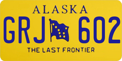 AK license plate GRJ602